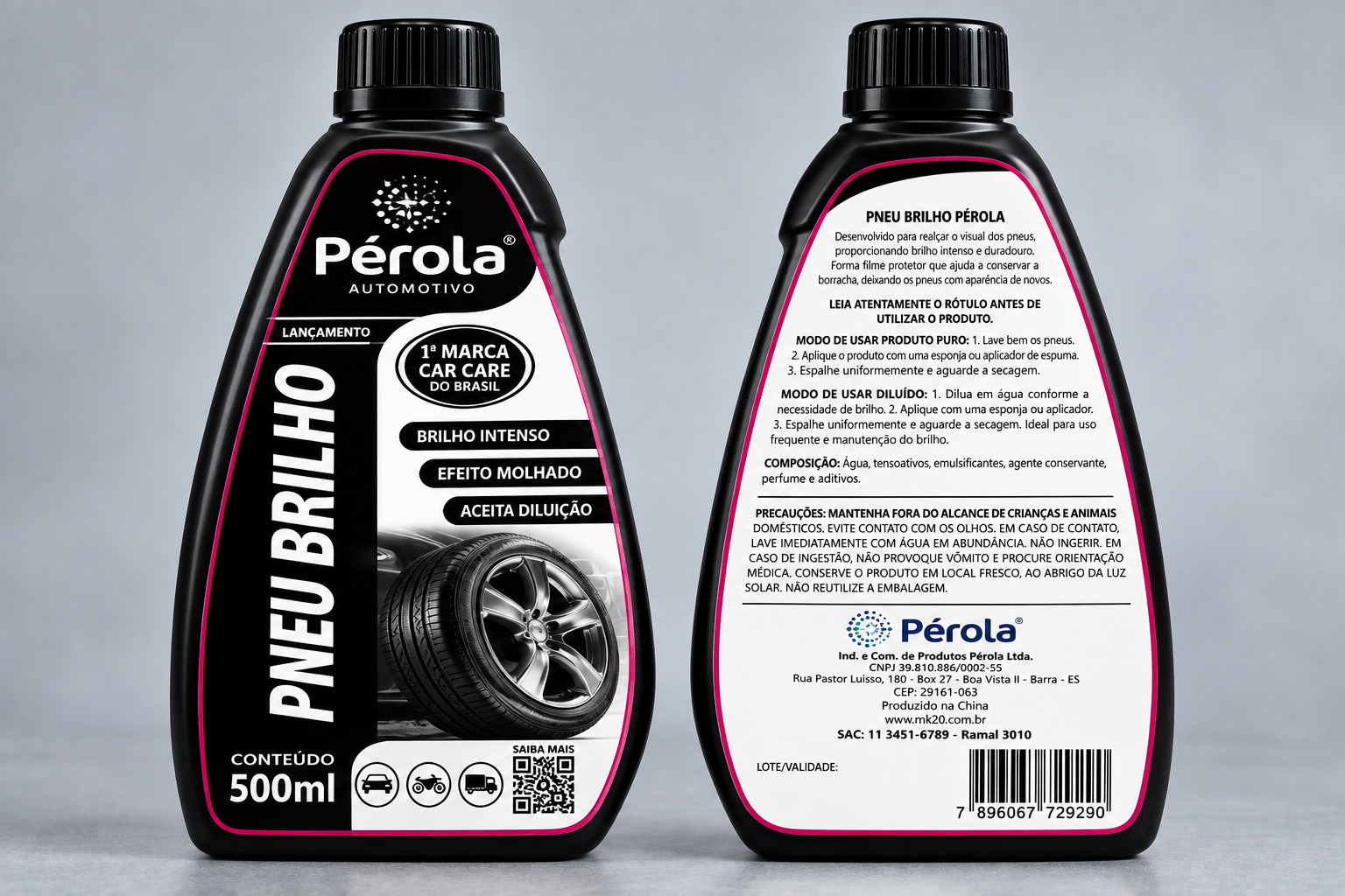 Embalagem de Pneu Brilho